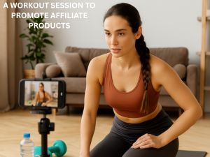 A WORKOUT SESSION TO PROMOTE AFFILIATE PRODUCTS